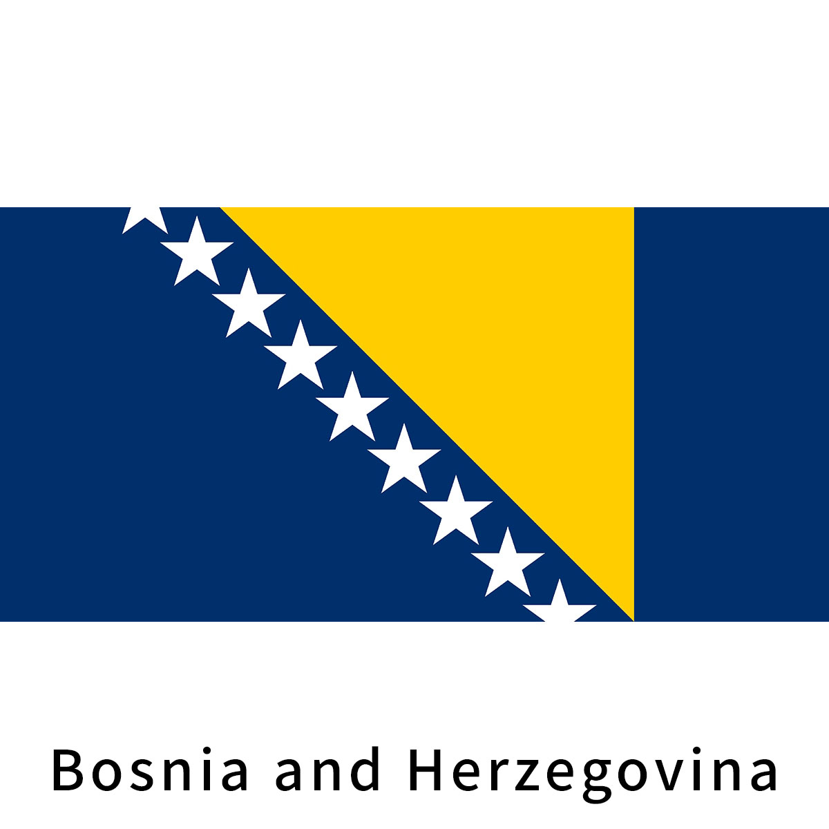 Bosnia and Herzegovina Flag