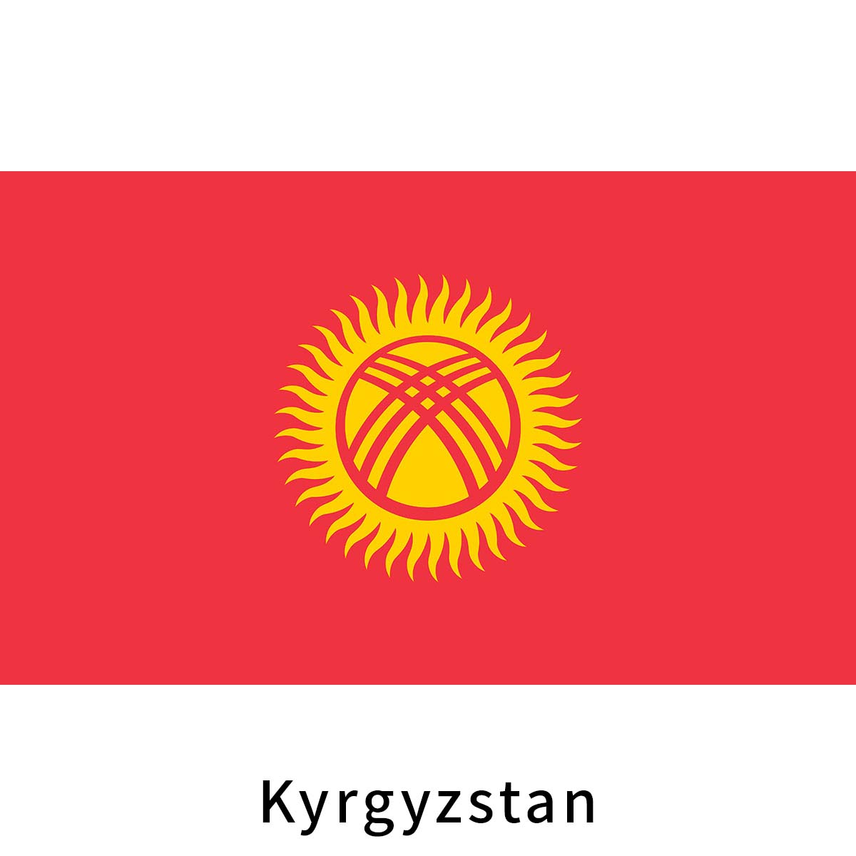 Kyrgyzstan Flag Fan Collection