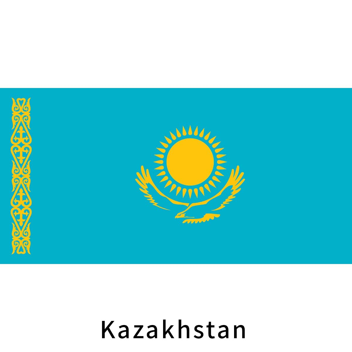 Kazakhstan Flag Fan Collection