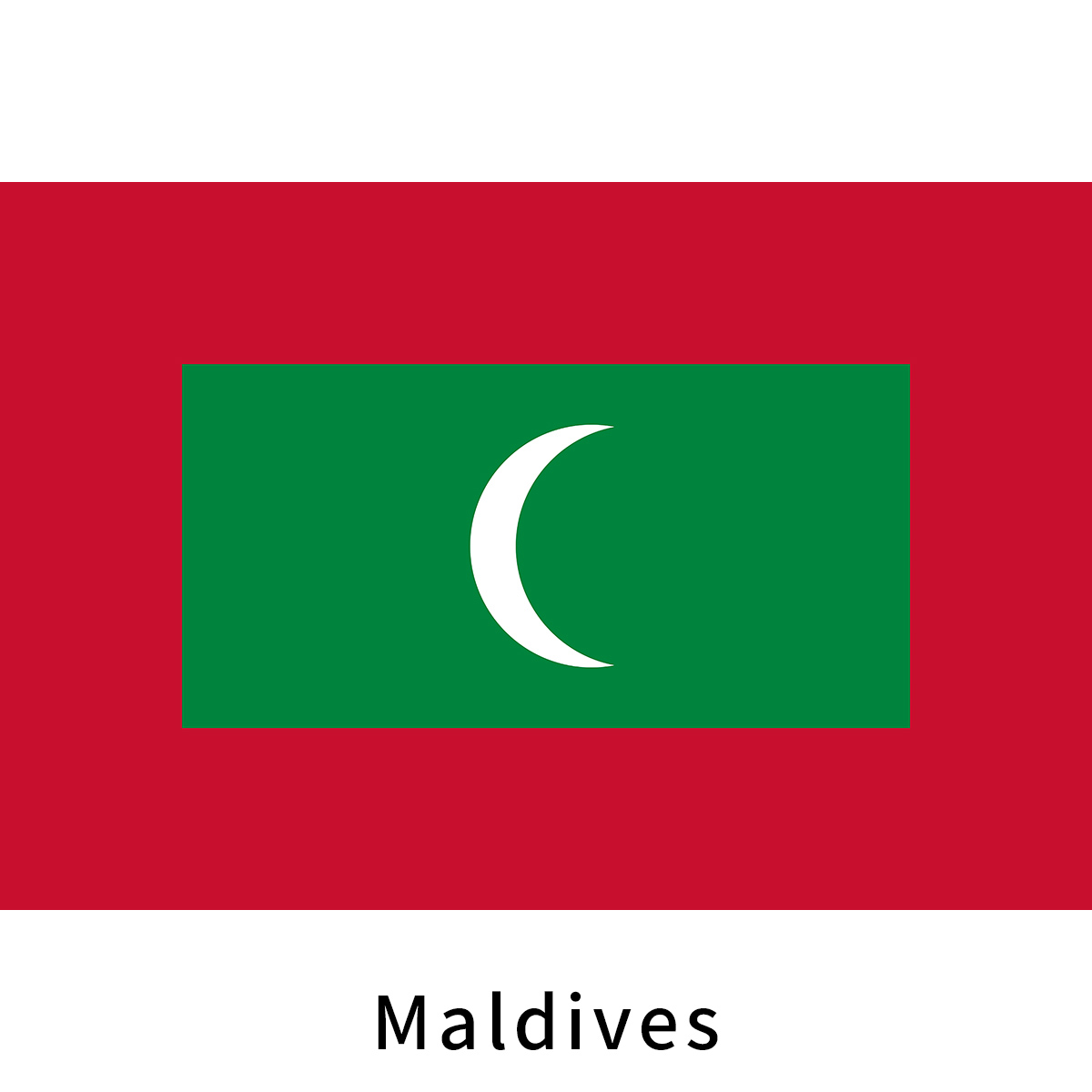 Maldives Flag Fan Collection