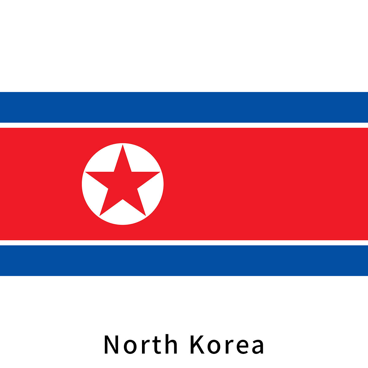 North Korea Flag Fan Collection