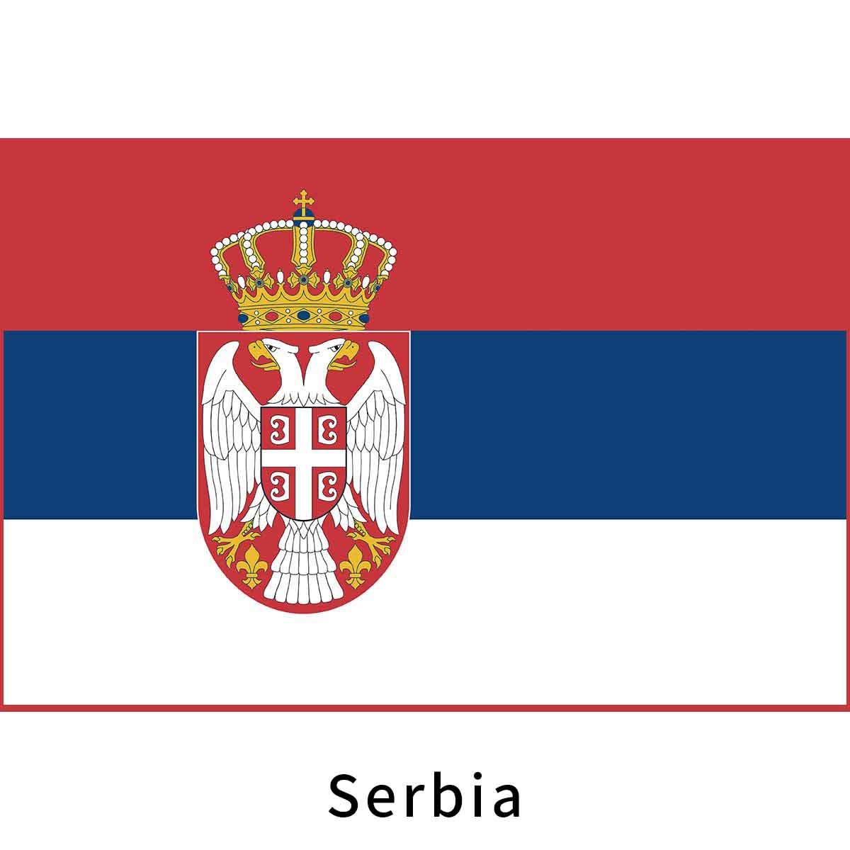 Serbia Flag Fan Collection