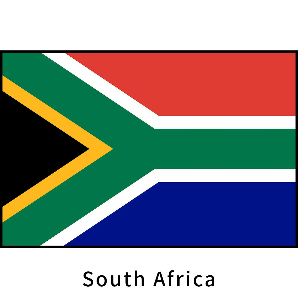 South Africa Flag Fan Collection