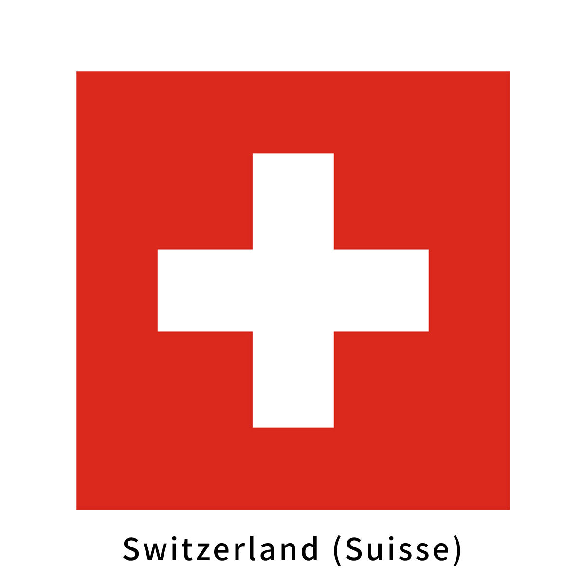 Switzerland (Suisse) Flag Fan Collection