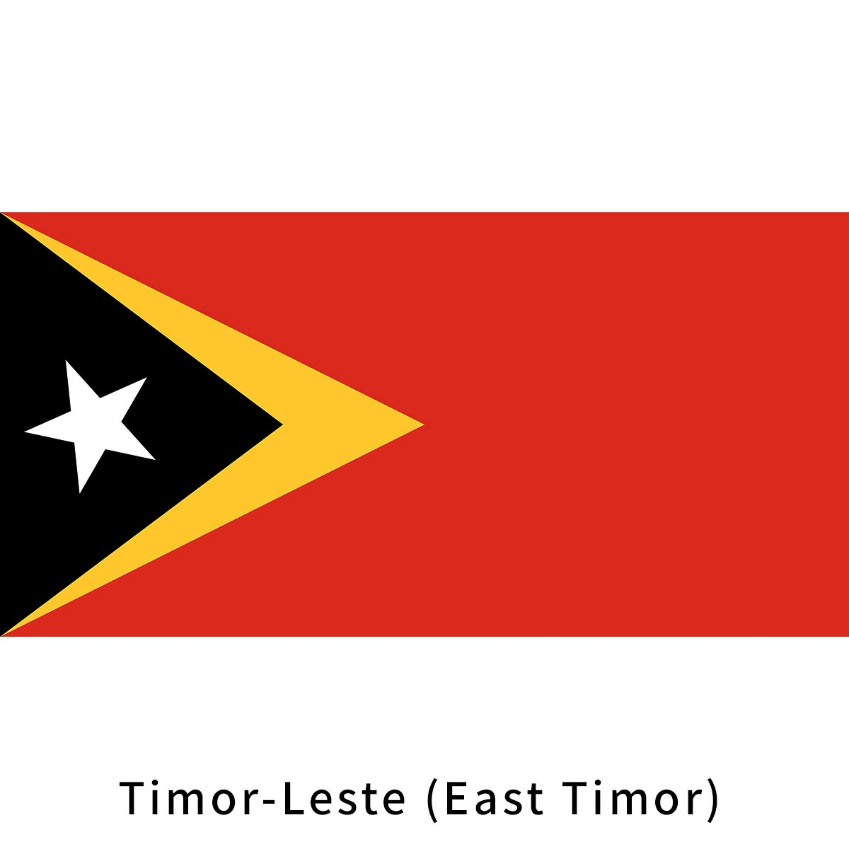 Timor-Leste (East Timor) Flag Fan Collection