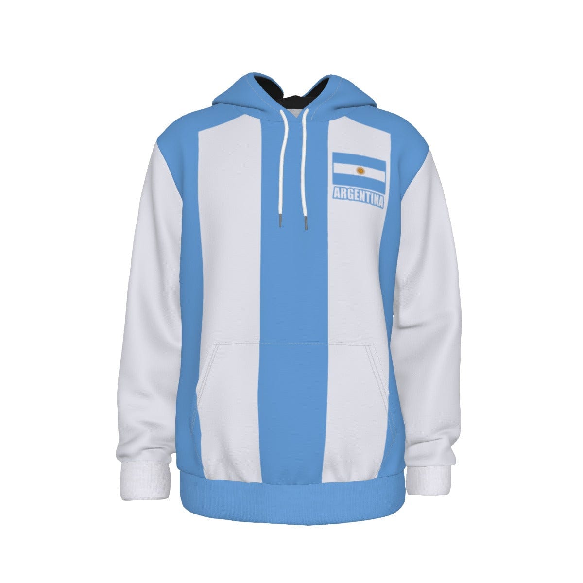 Argentina Unisex Football Fan Pullover Hoodie Front