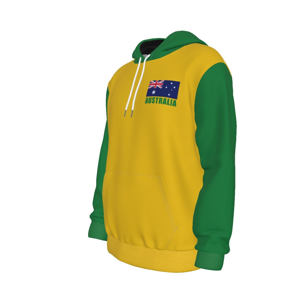 Australia Unisex Football Fan Pullover Hoodie Front Left