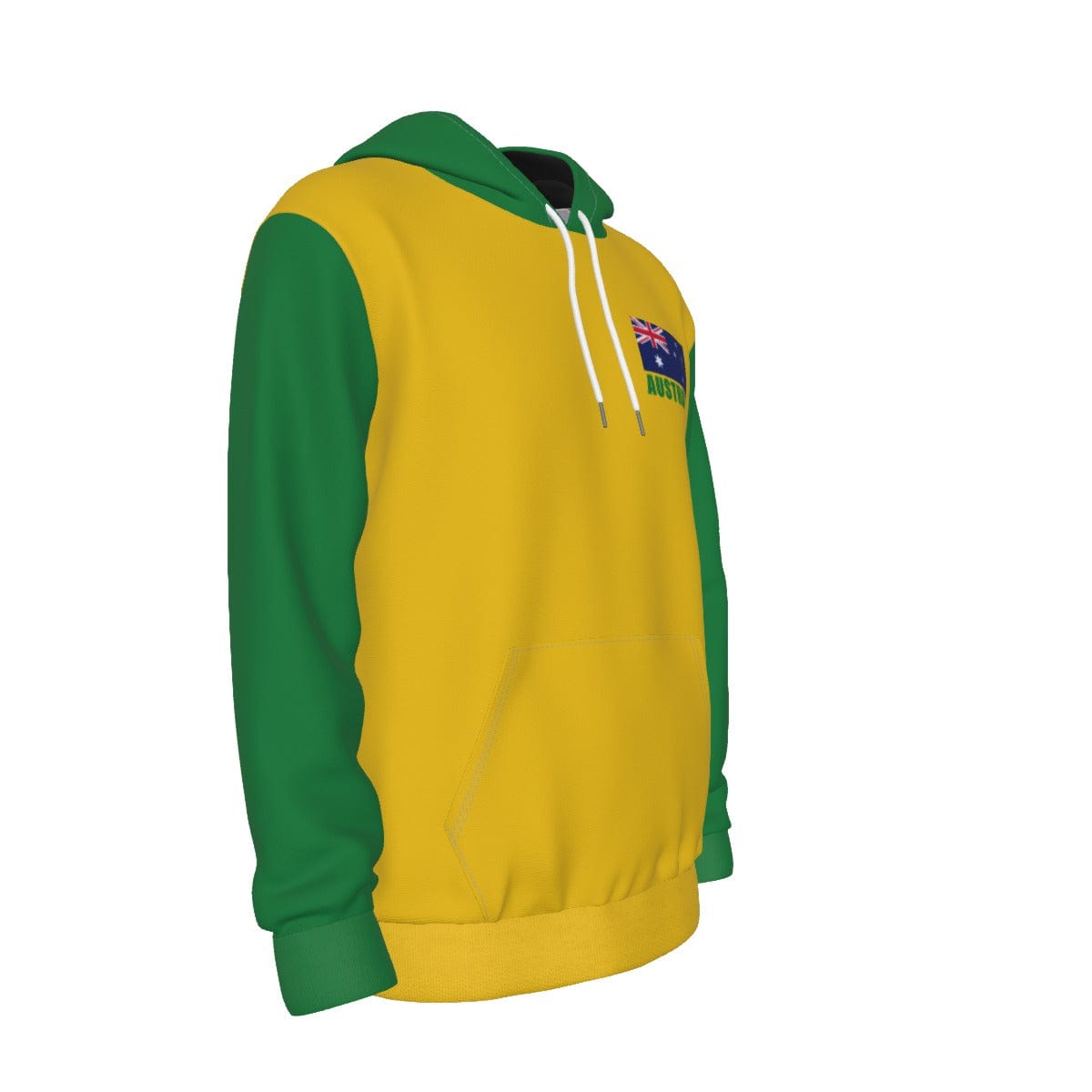 Australia Unisex Football Fan Pullover Hoodie Front Right