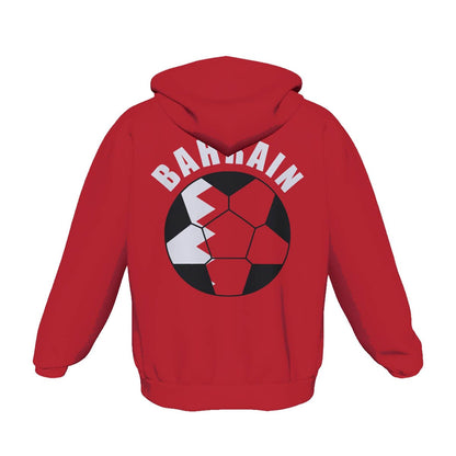 Bahrain Unisex Football Fan Pullover Hoodie Back