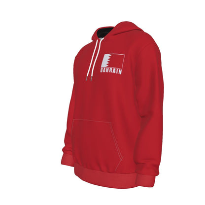 Bahrain Unisex Football Fan Pullover Hoodie Front Left