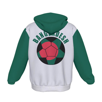 Bangladesh Unisex Football Fan Pullover Hoodie Back