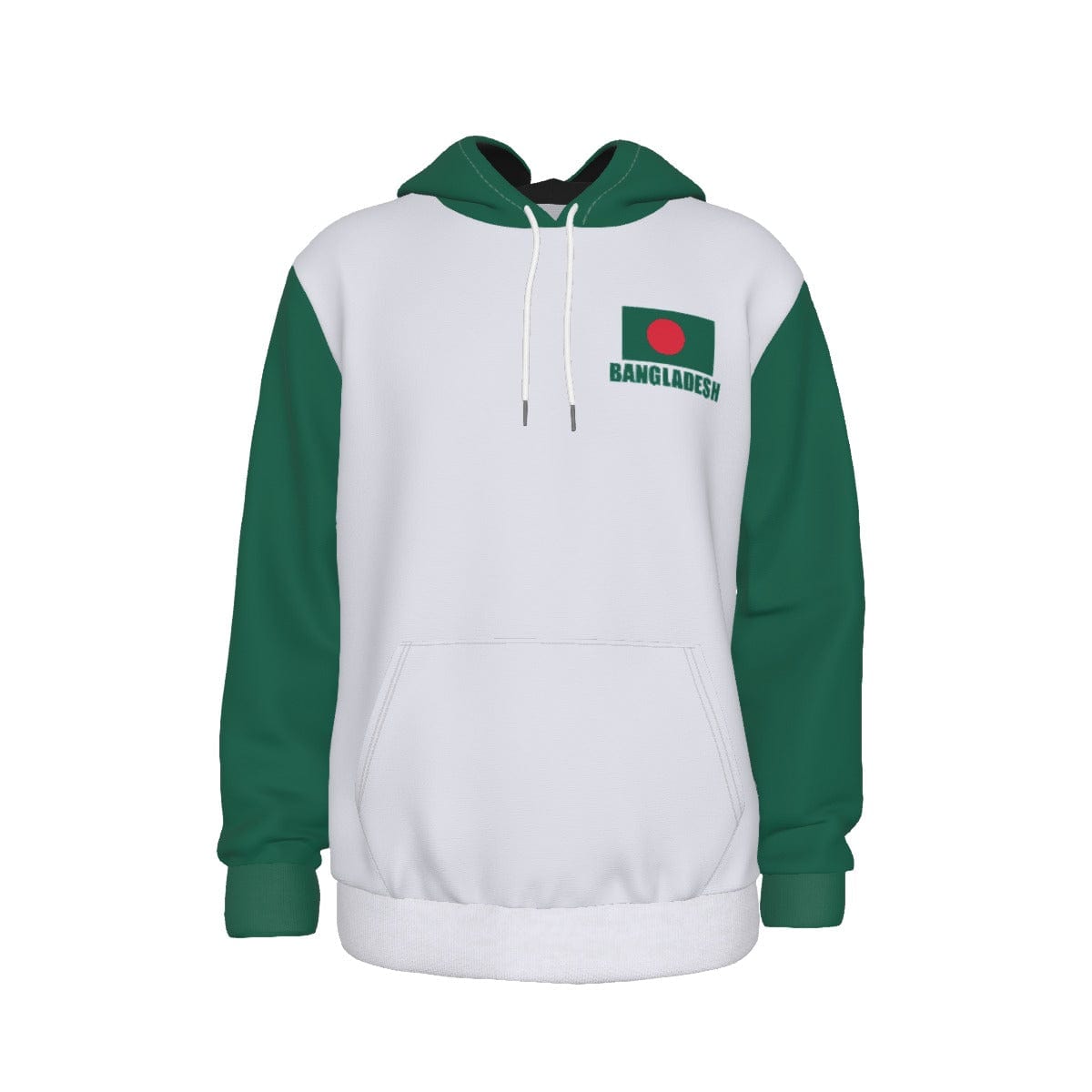 Bangladesh Unisex Football Fan Pullover Hoodie Front