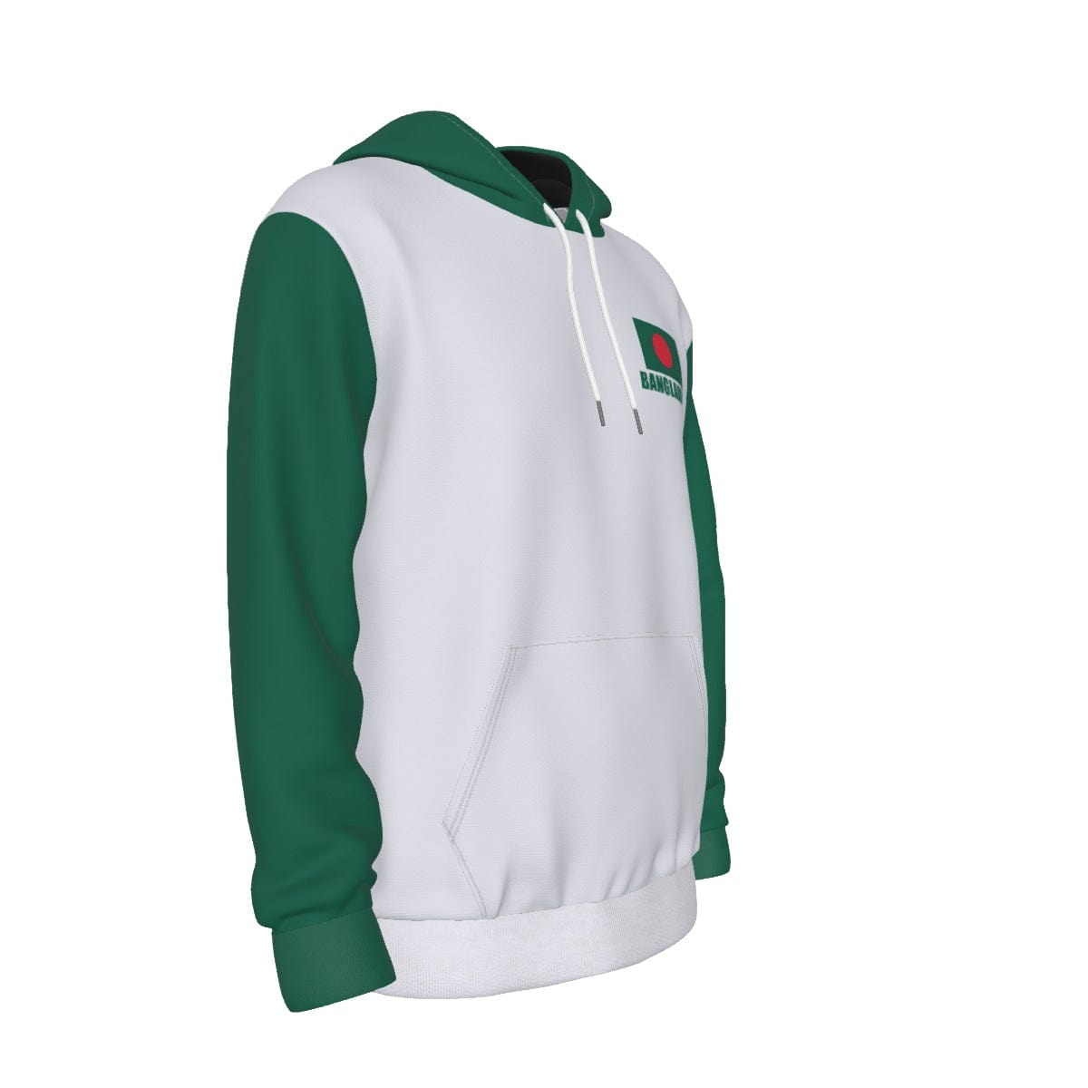 Bangladesh Unisex Football Fan Pullover Hoodie Front Right