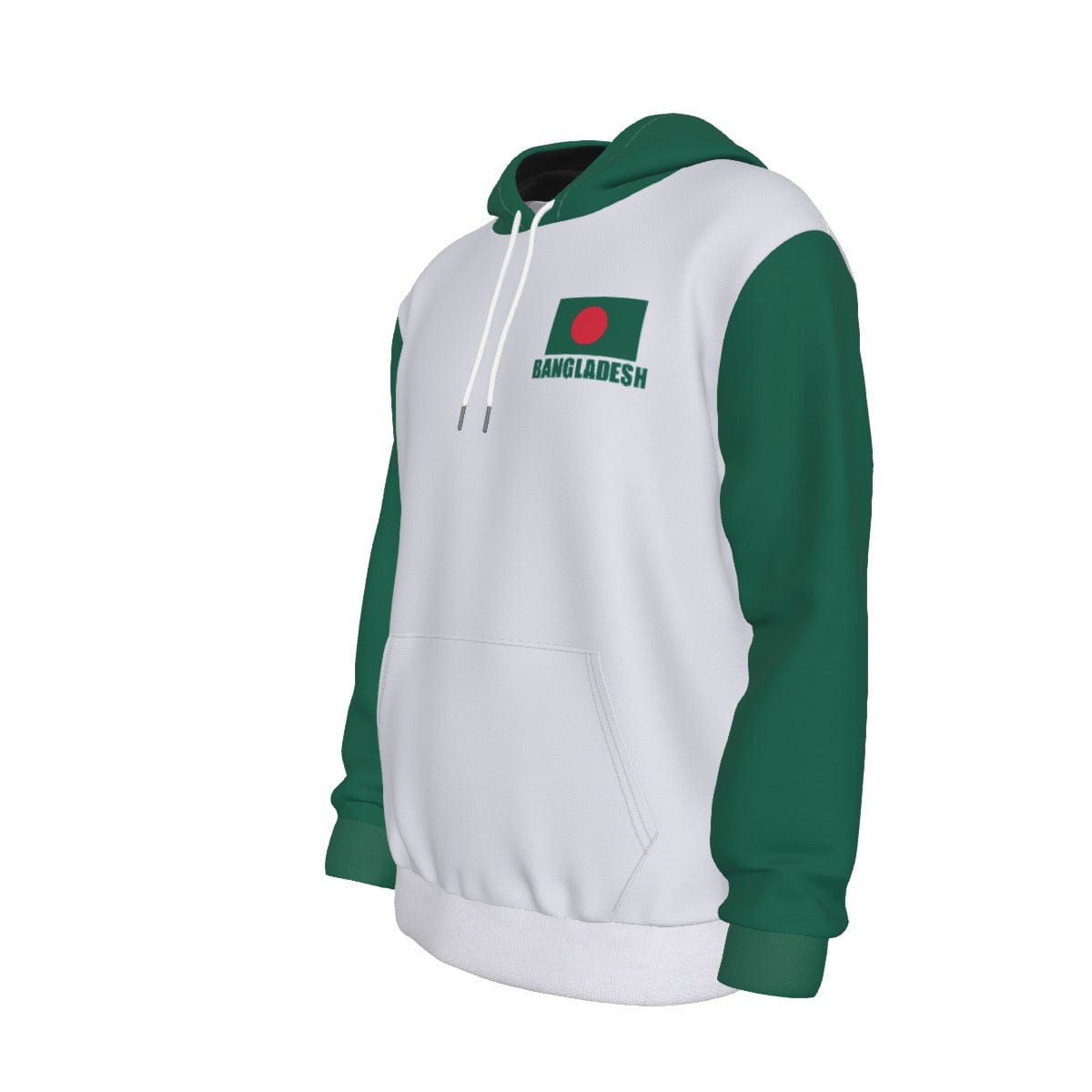 Bangladesh Unisex Football Fan Pullover Hoodie Front Left