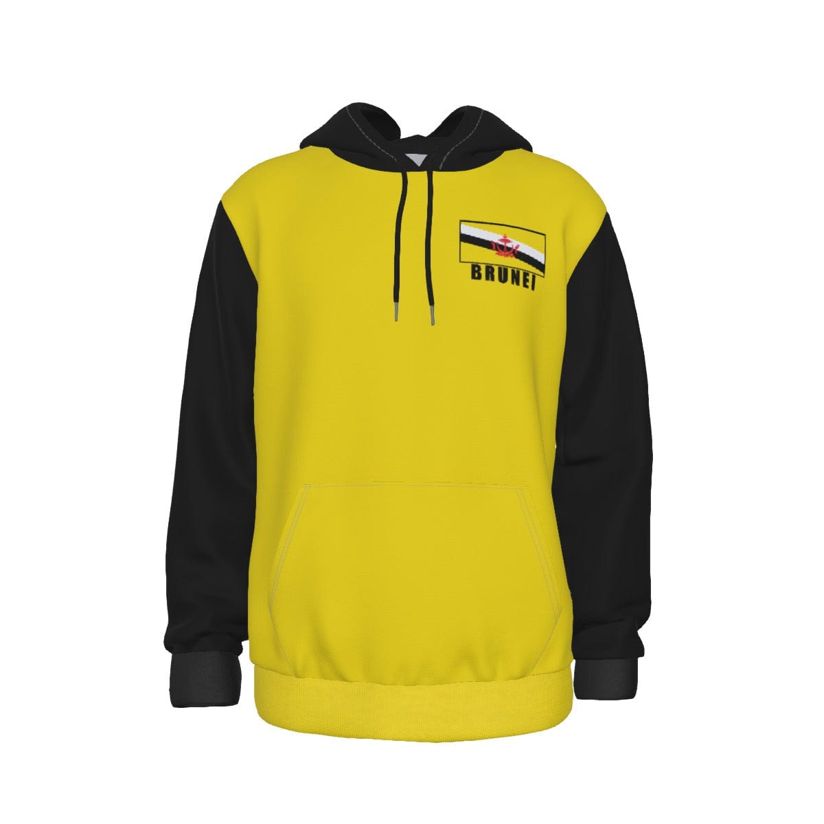 Brunei Unisex Football Fan Pullover Hoodie Front