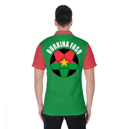 Burkina Faso Unisex Football Fan Polo Shirt Back