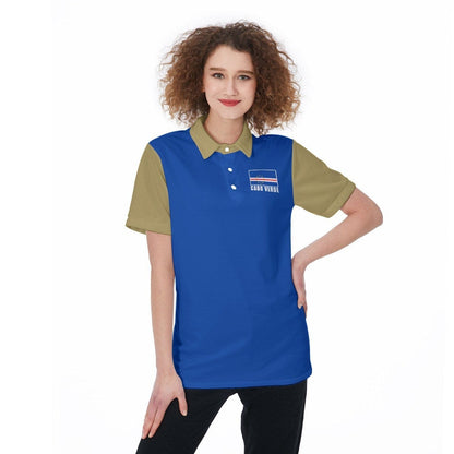 Cabo Verde (Cape Verde) Unisex Football Fan Polo Shirt Front