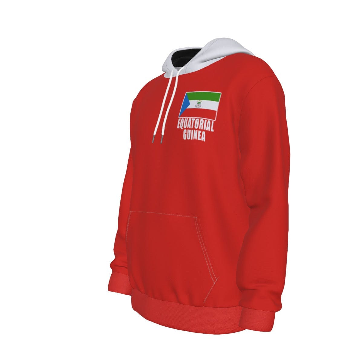 Equatorial Guinea Unisex Football Fan Pullover Hoodie Front Left