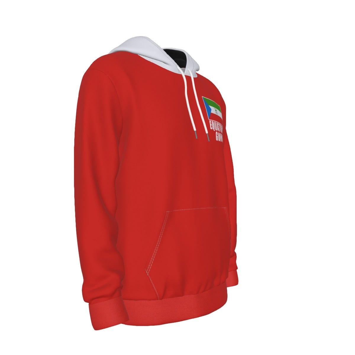 Equatorial Guinea Unisex Football Fan Pullover Hoodie Front Right