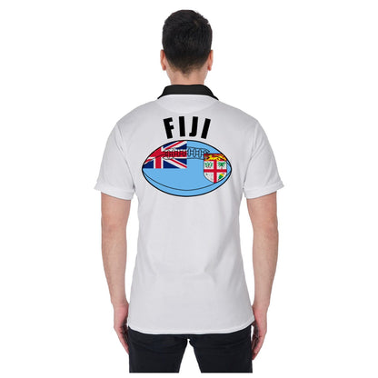 Fiji Unisex Rugby Fan Polo Shirt Back