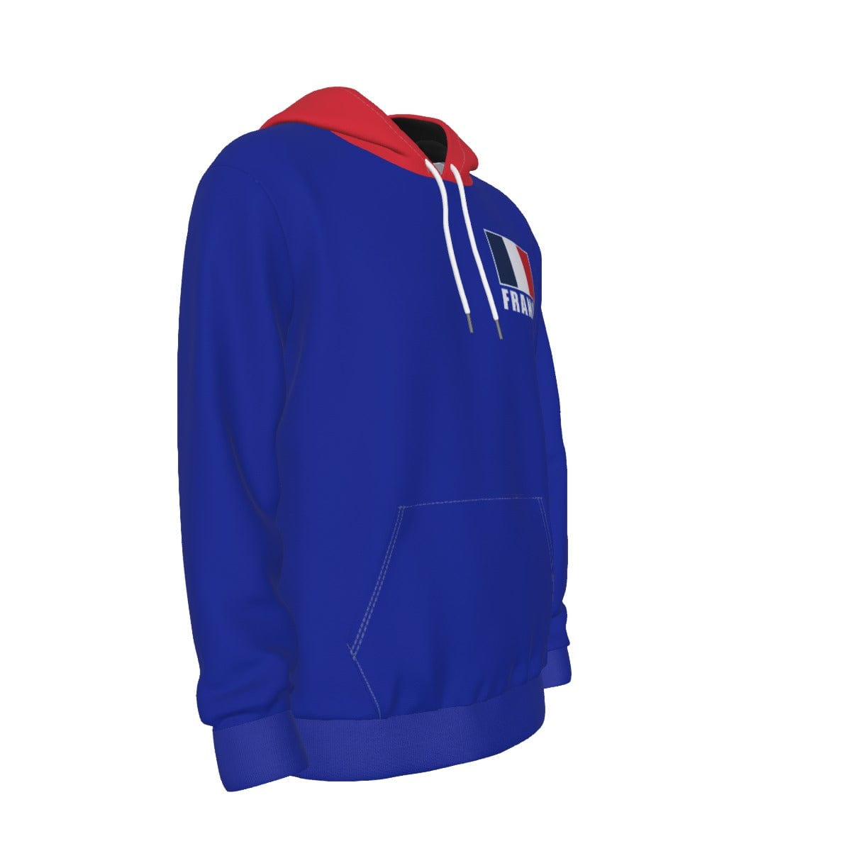 France Unisex Football Fan Pullover Hoodie Front Right