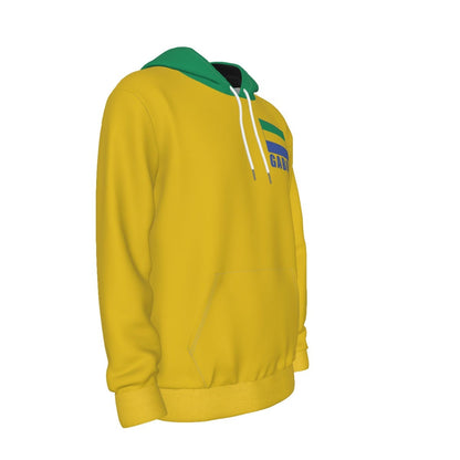 Gabon Unisex Football Fan Pullover Hoodie Front Right