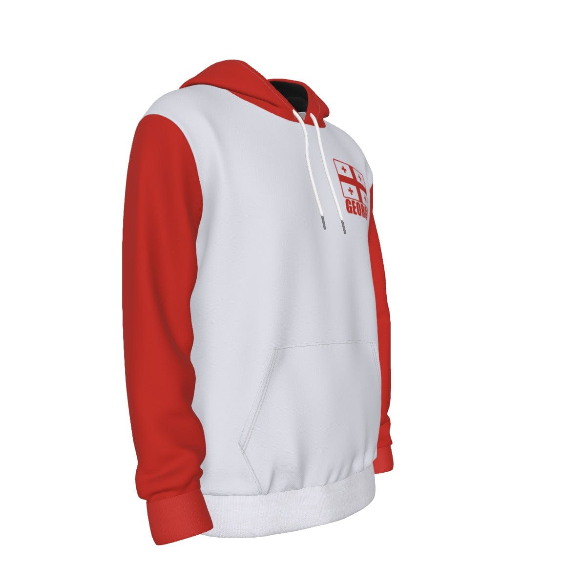 Georgia Unisex Football Fan Pullover Hoodie Front Right