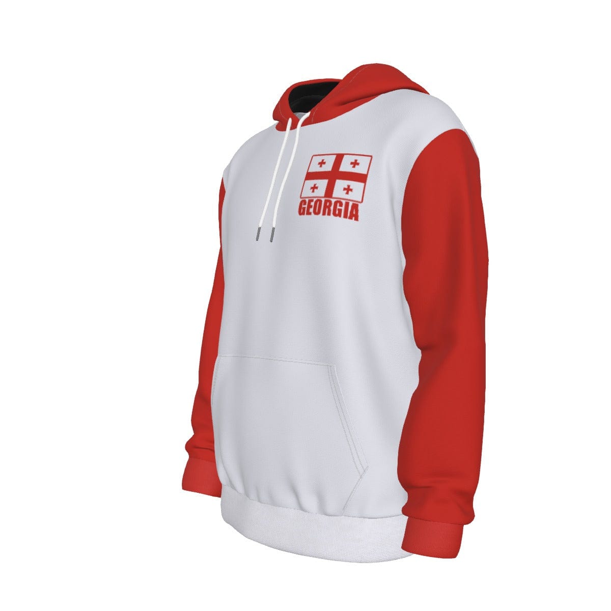 Georgia Unisex Football Fan Pullover Hoodie Front Left