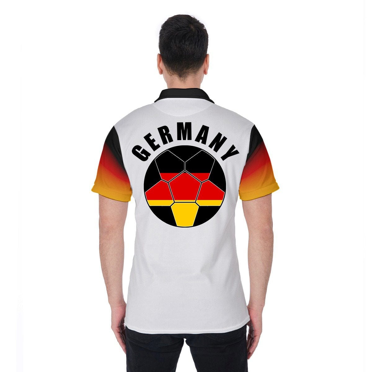 Germany Unisex Football Fan Polo Shirt Back