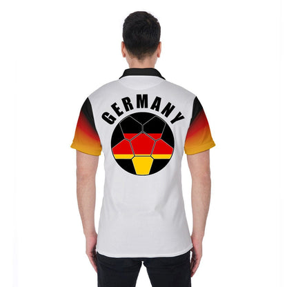 Germany Unisex Football Fan Polo Shirt Back