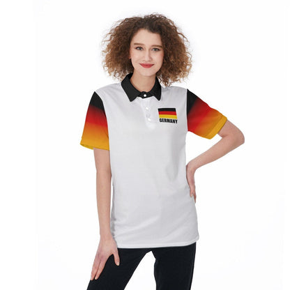 Germany Unisex Football Fan Polo Shirt Front