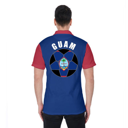 Guam Unisex Football Supporters Fan Polo Shirt