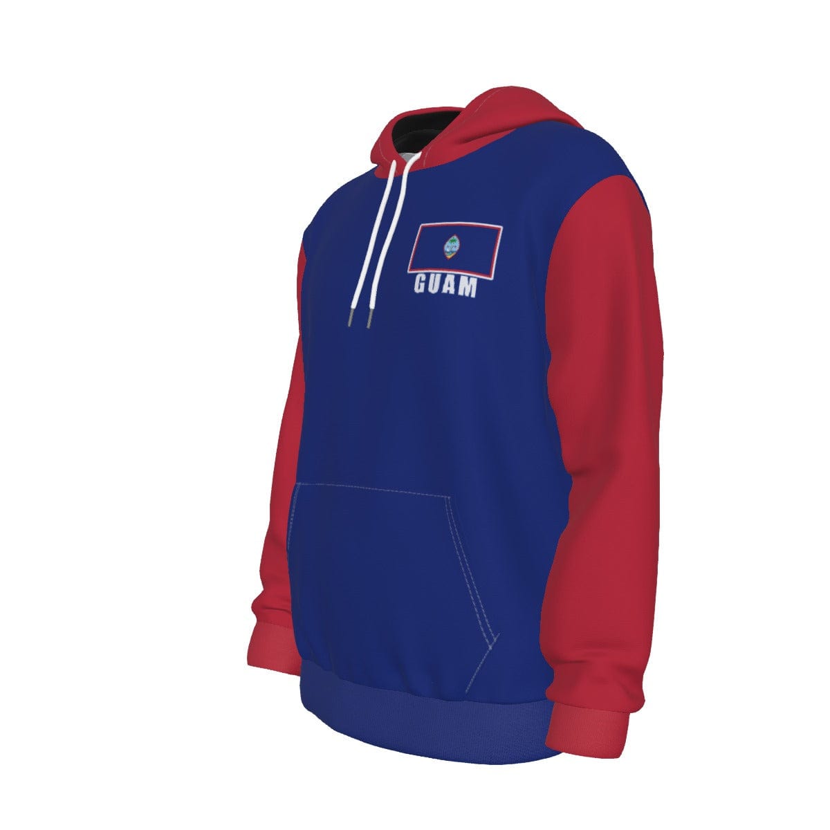 Guam Unisex Football Fan Pullover Hoodie Front Left