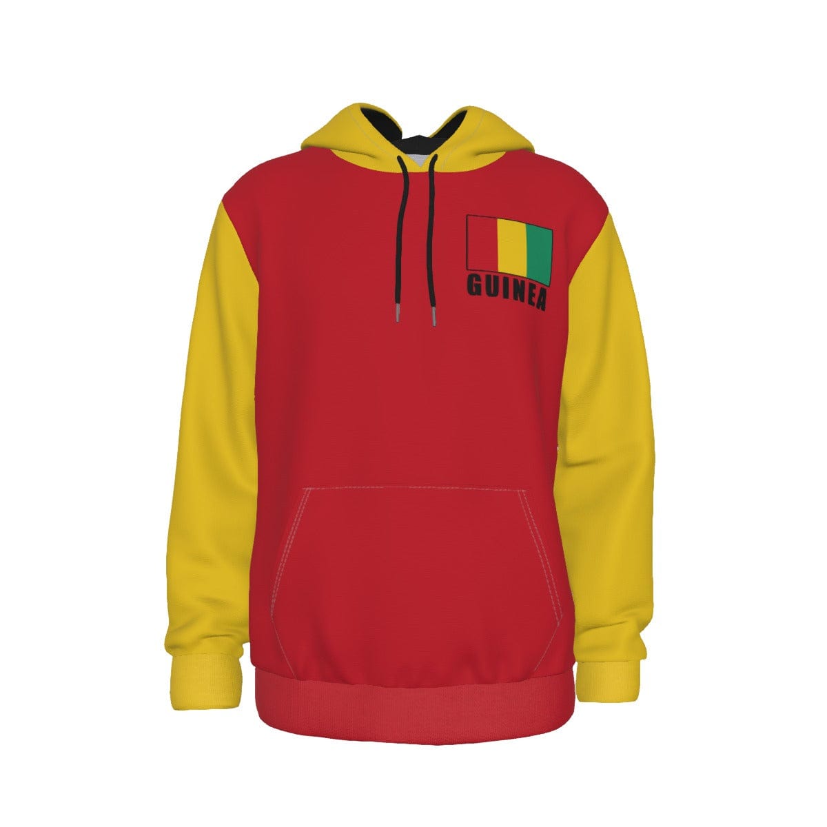 Guinea Unisex Football Fan Pullover Hoodie Front