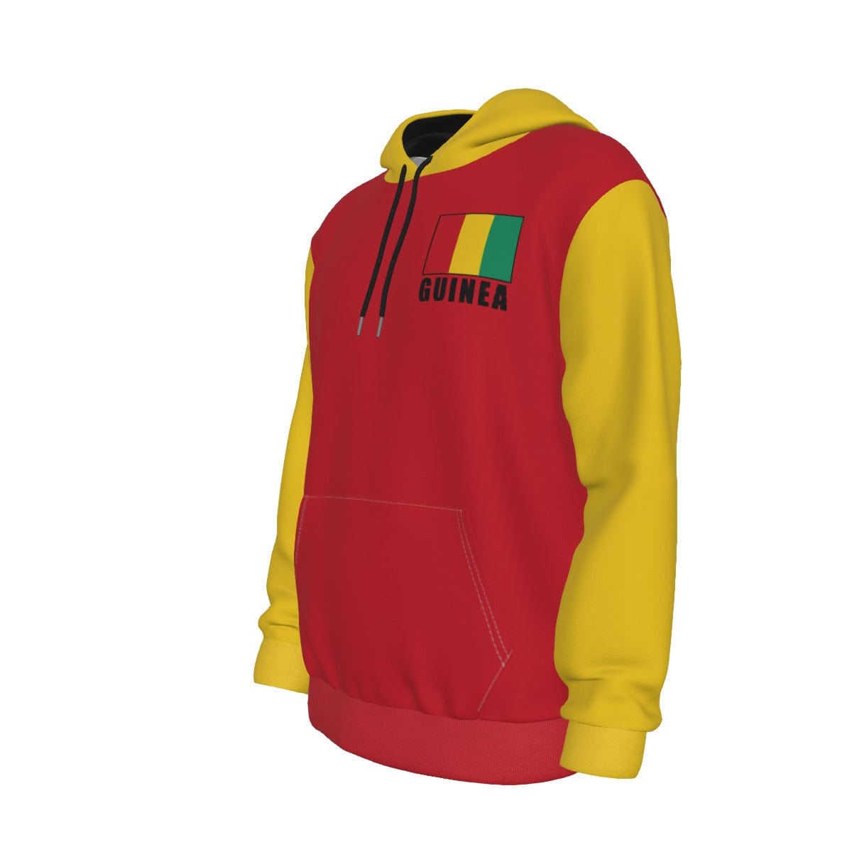 Guinea Unisex Football Fan Pullover Hoodie Front Left