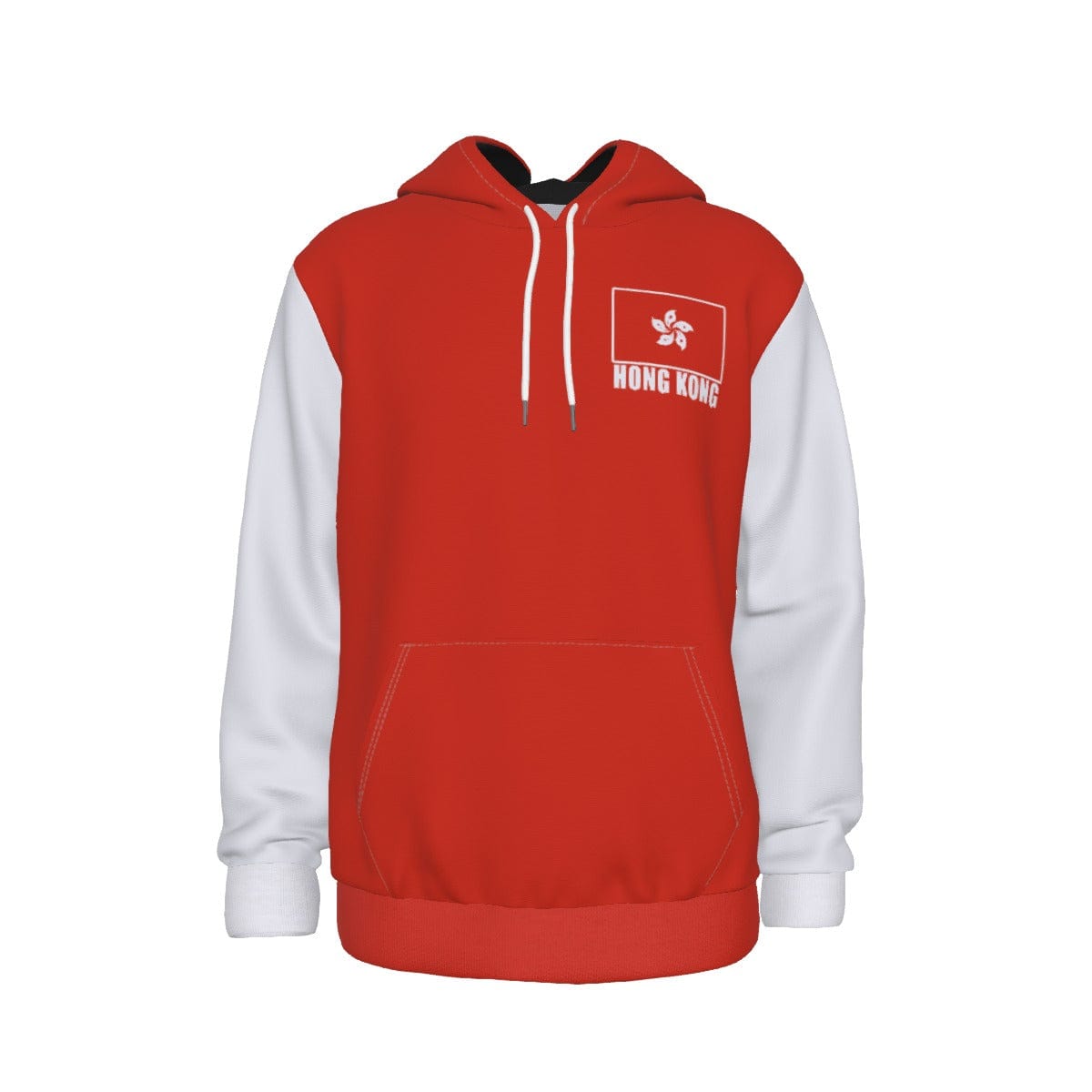 Hong Kong Unisex Football Fan Pullover Hoodie Front