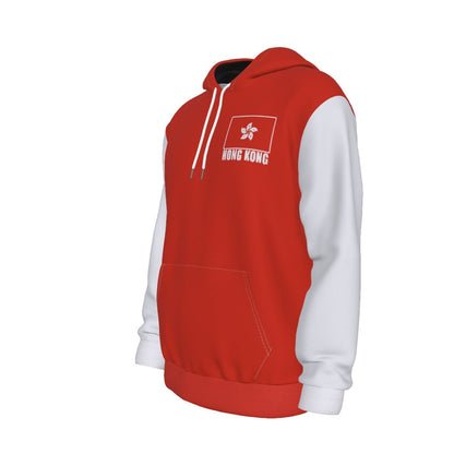 Hong Kong Unisex Football Fan Pullover Hoodie Front Left