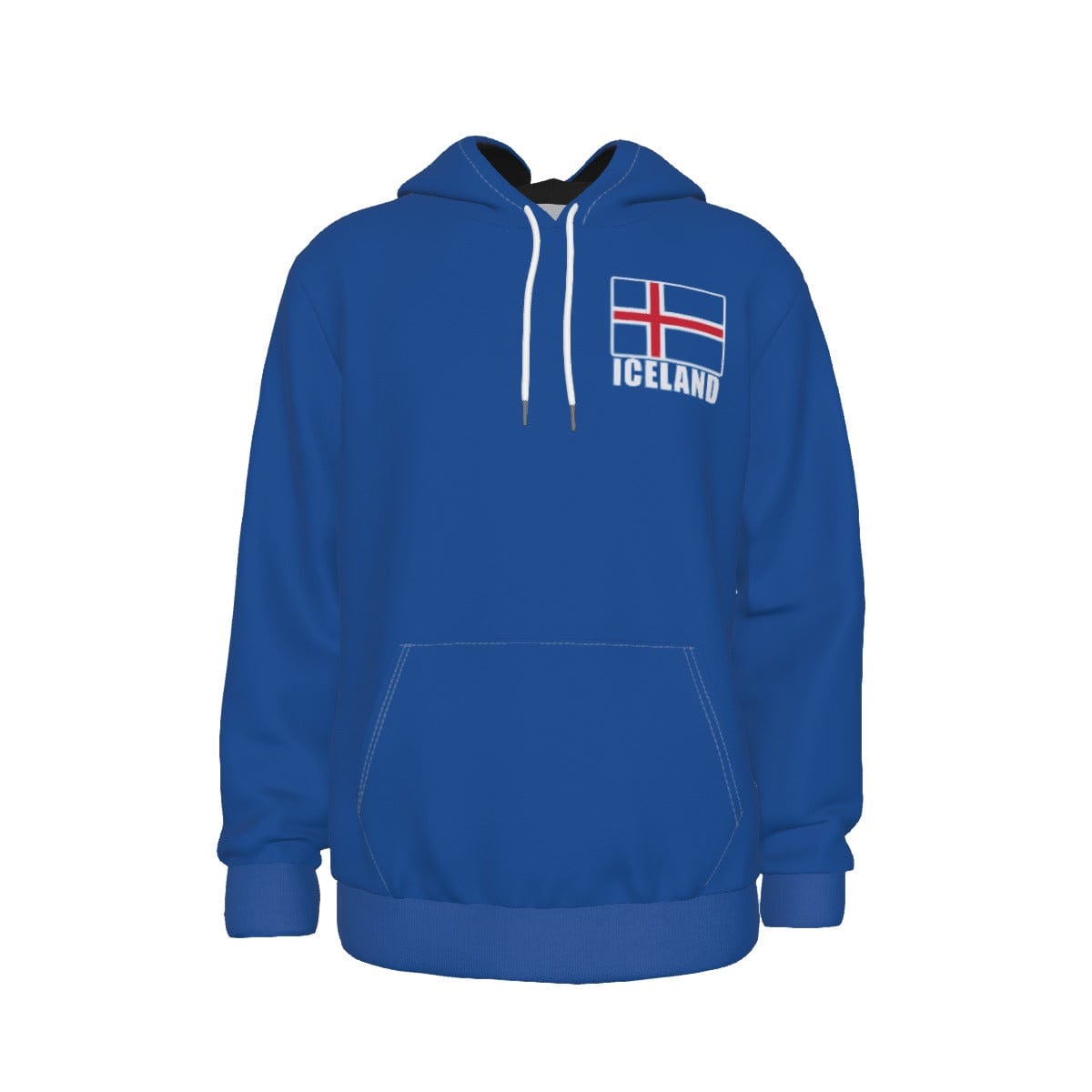 Iceland Unisex Football Fan Pullover Hoodie Front