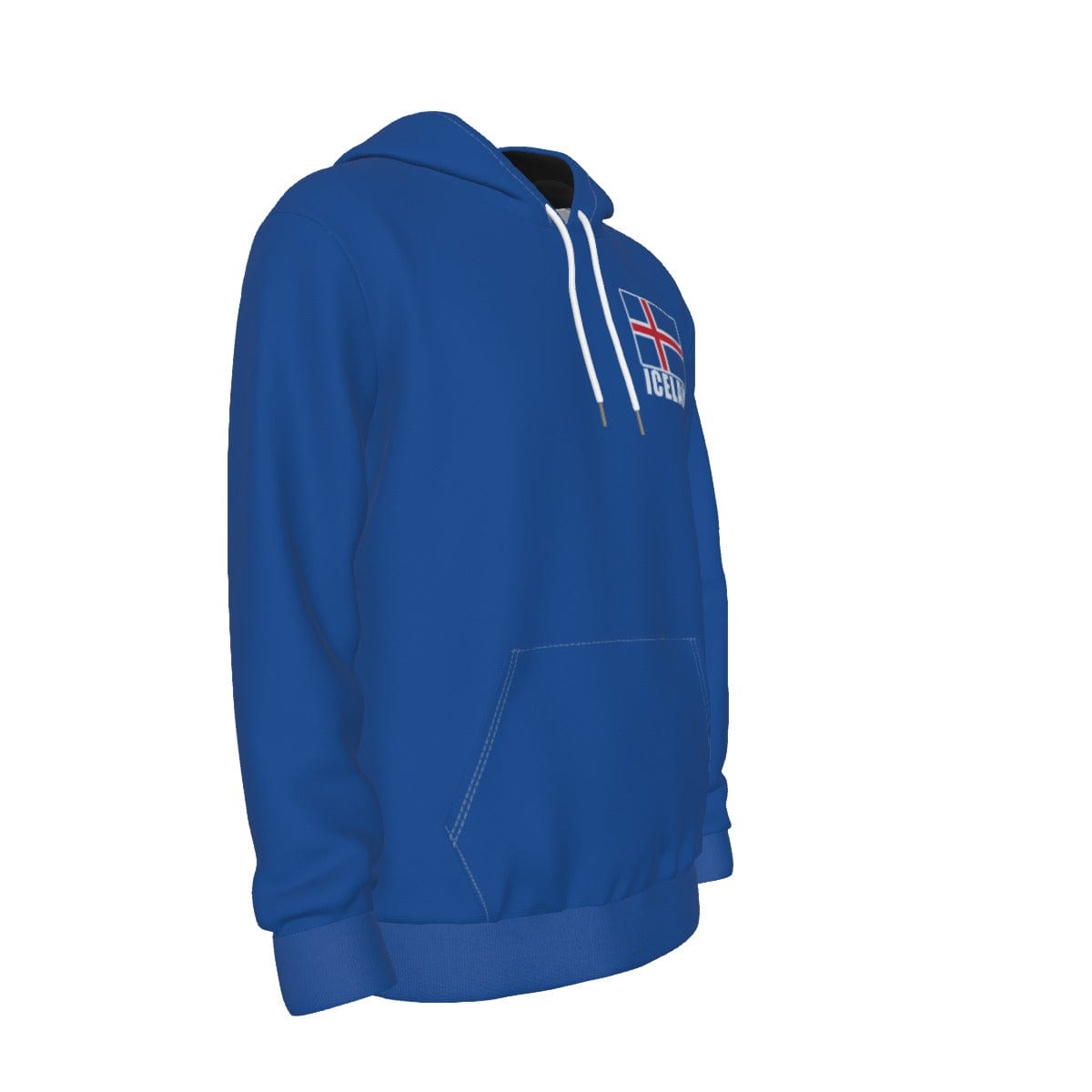 Iceland Unisex Football Fan Pullover Hoodie Front Right