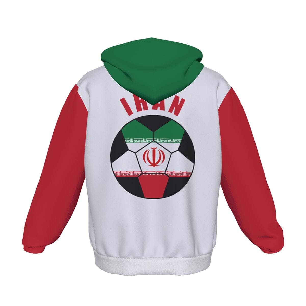 Iran Unisex Football Fan Pullover Hoodie Back