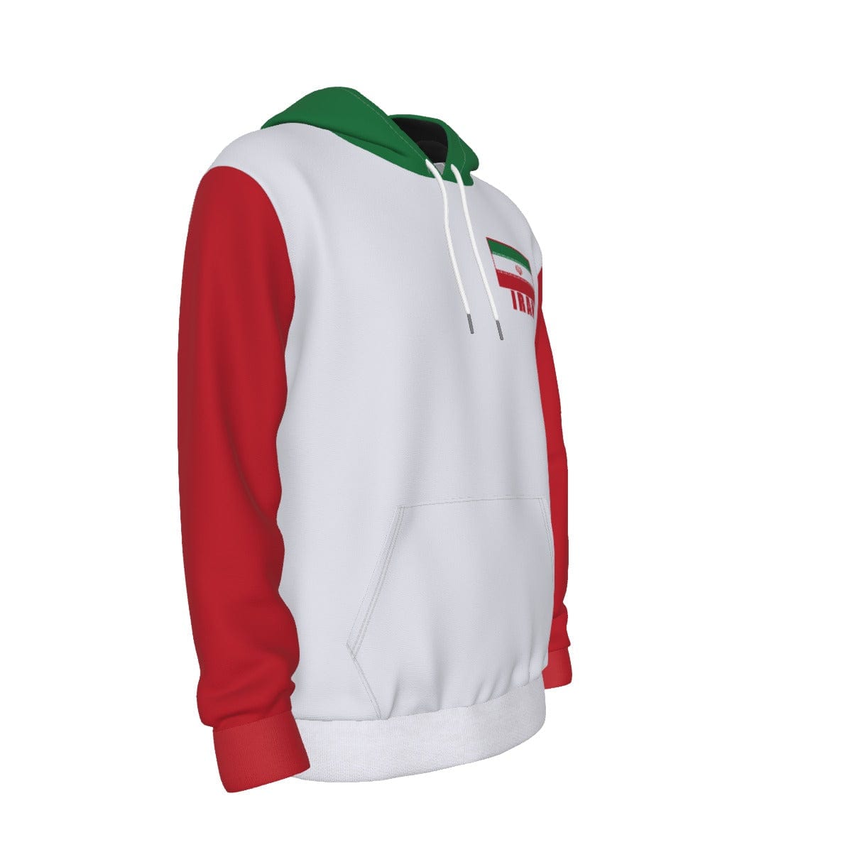 Iran Unisex Football Fan Pullover Hoodie Front Right