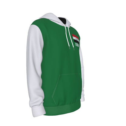 Iraq Unisex Football Fan Pullover Hoodie Front Rightk