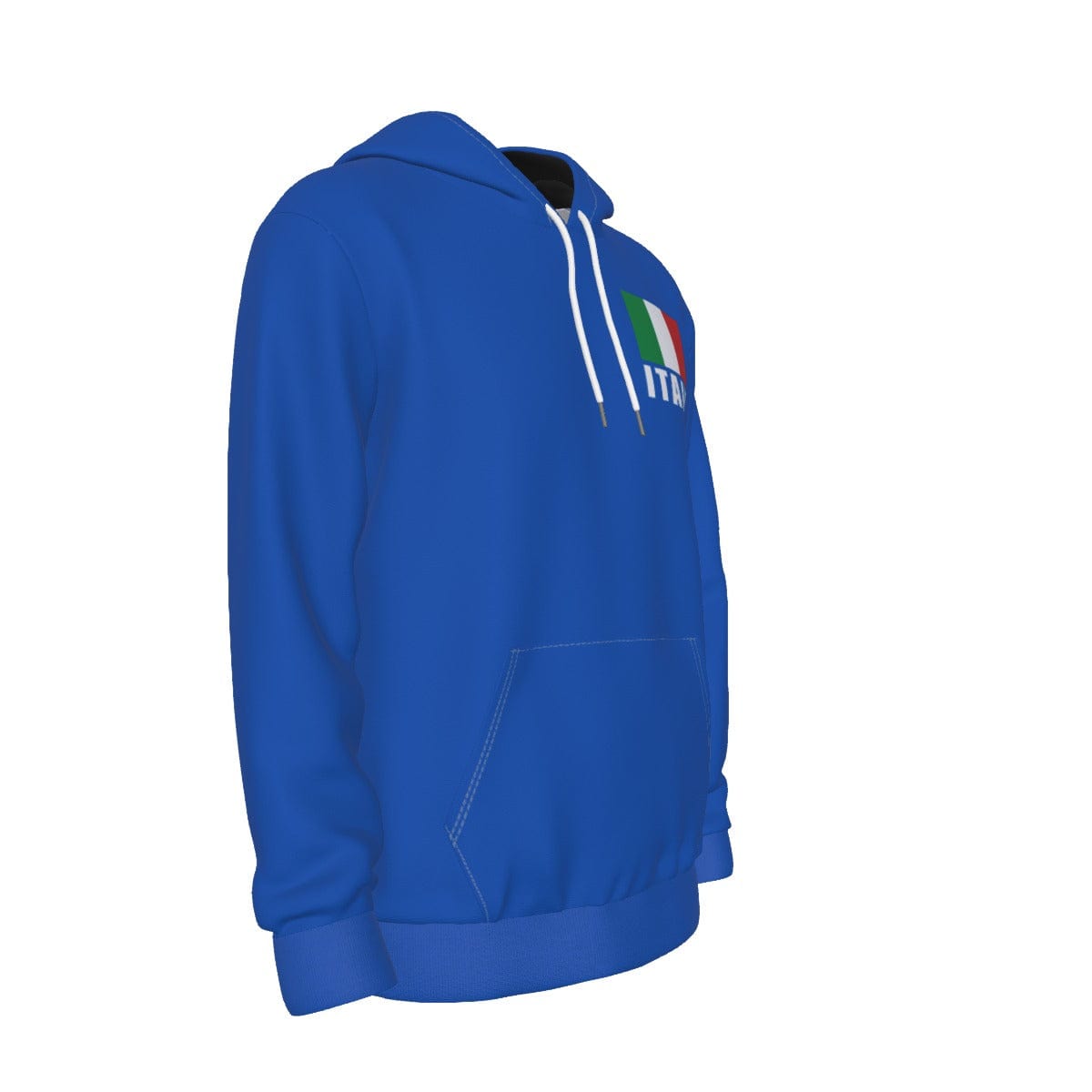 Italy Unisex Football Fan Pullover Hoodie Front Right