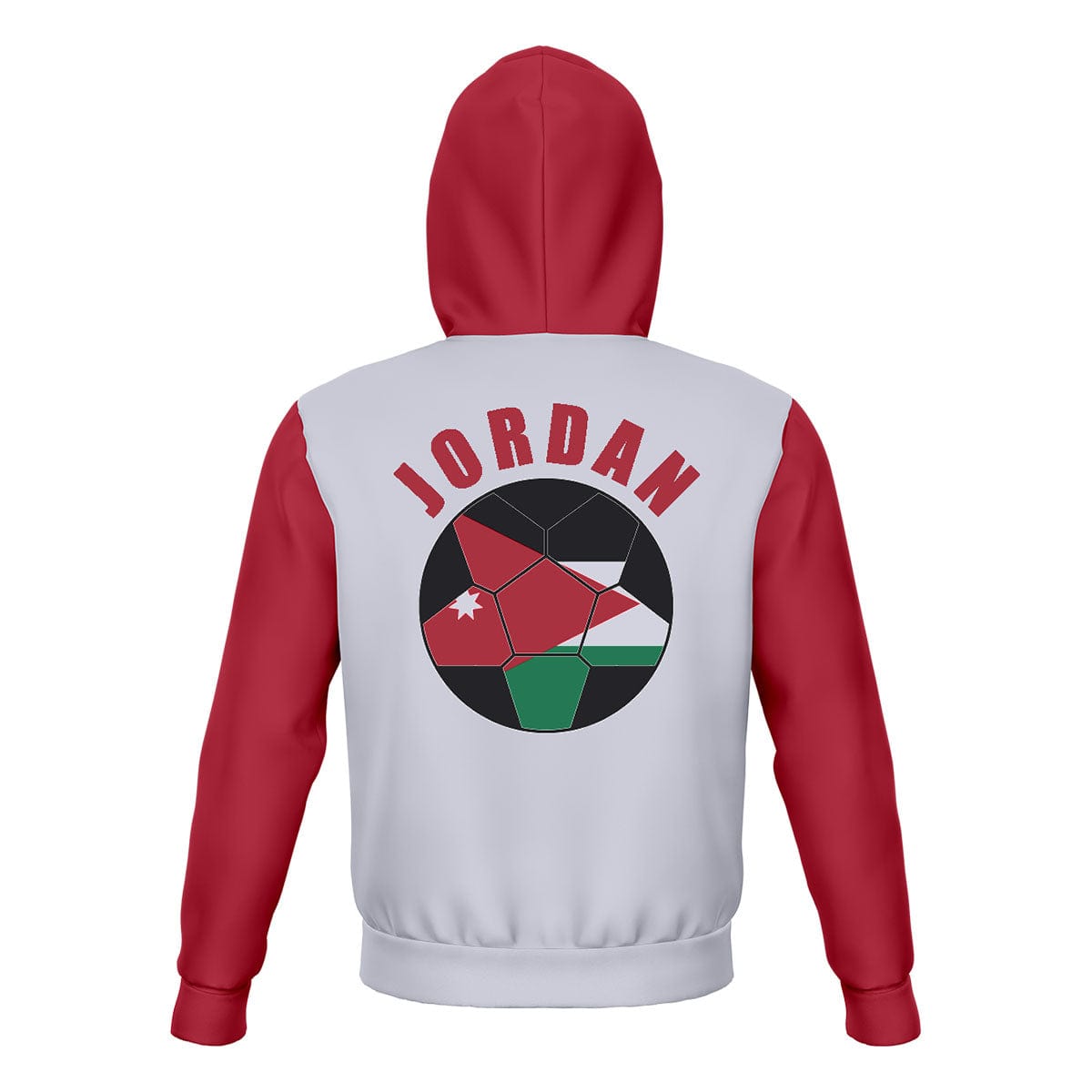 Jordan Unisex Football Fan Zip Hoodie Back with Hood Up