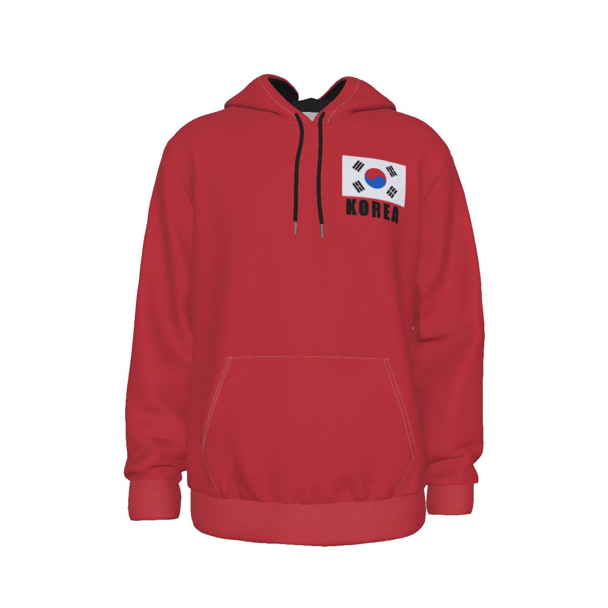 Korea Unisex Rugby Fan Pullover Hoodie Front