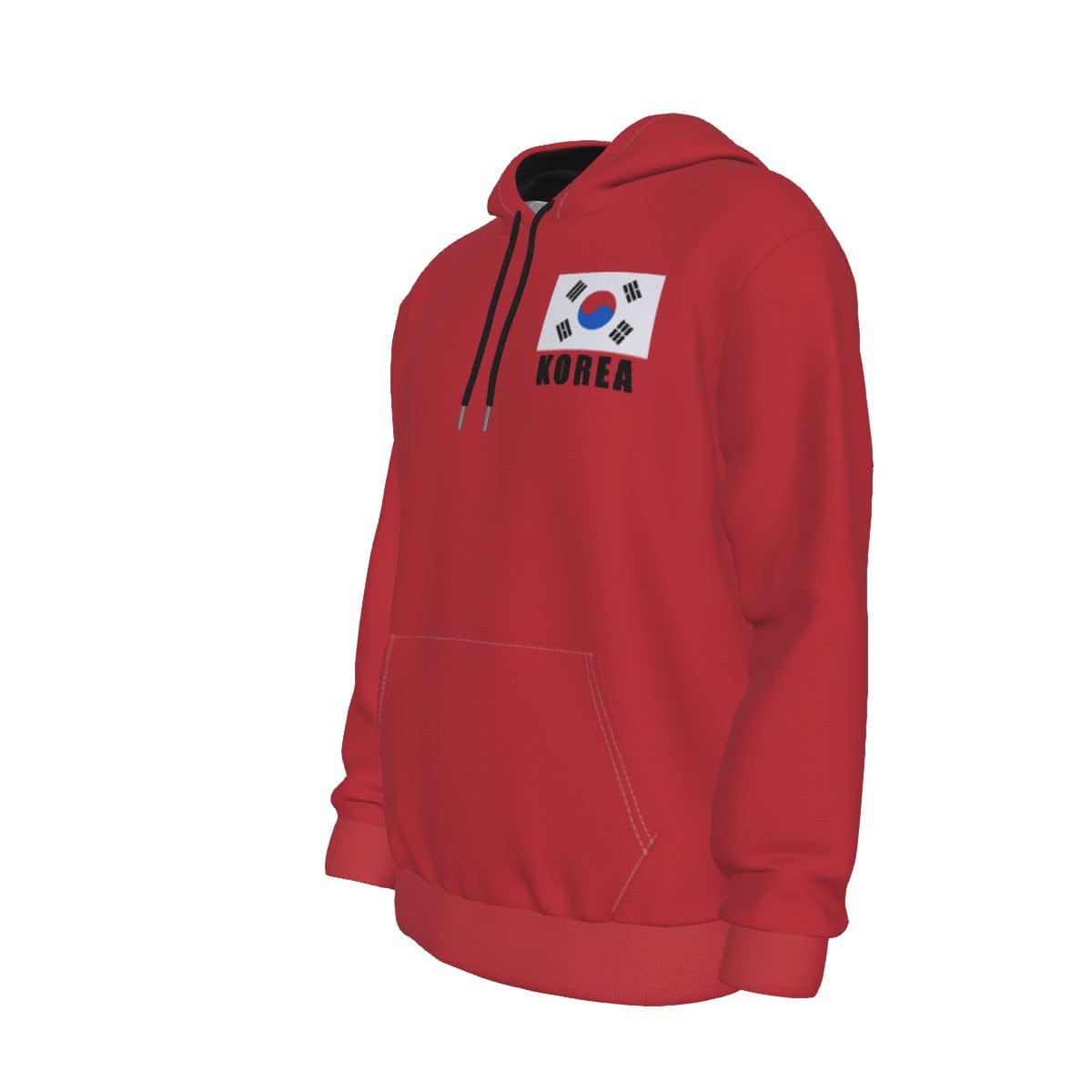 Korea Unisex Rugby Fan Pullover Hoodie Front Left