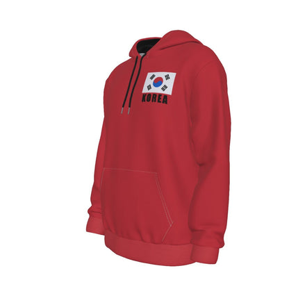 Korea Unisex Rugby Fan Pullover Hoodie Front Left