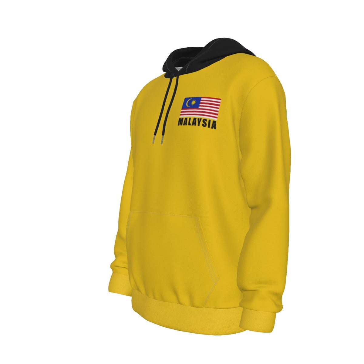 Malaysia Unisex Football Fan Pullover Hoodie Front Left