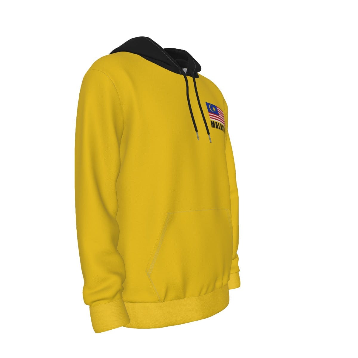 Malaysia Unisex Football Fan Pullover Hoodie Front Right