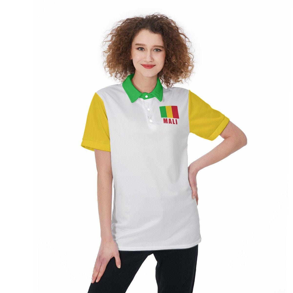 Mali Unisex Football Fan Polo Shirt Front